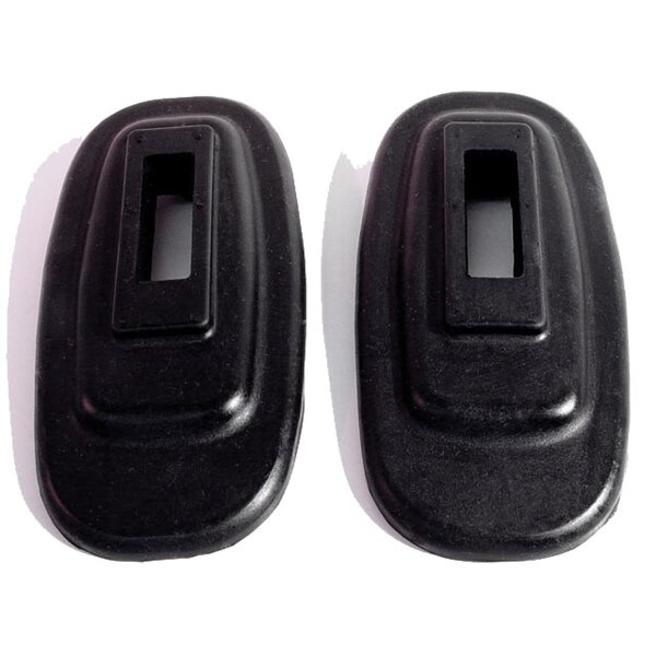 Front Bumper Arm Grommets.  2-7/8" wide X 5-1/2" long, with 1-13/16" long inner slot.  Pair