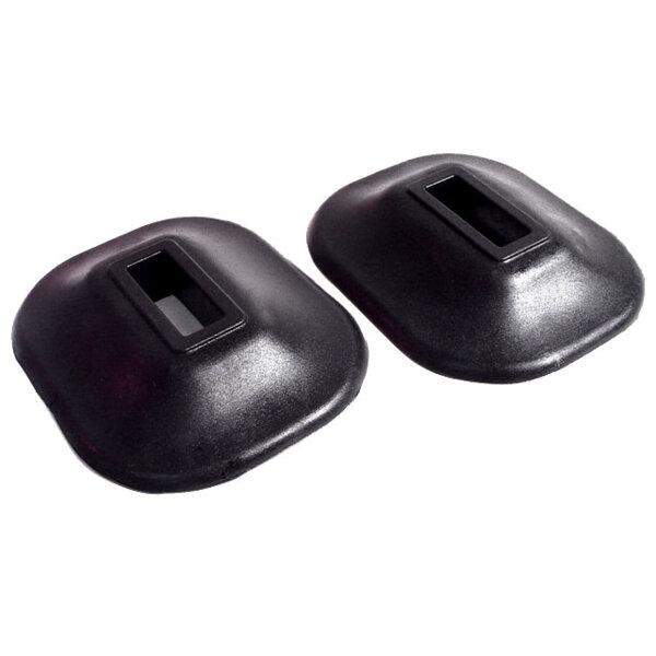 Front and Rear Bumper Arm Grommets.  3-1/8" wide X 3-7/8" long, with 1-3/8" long inner slot.  Pair