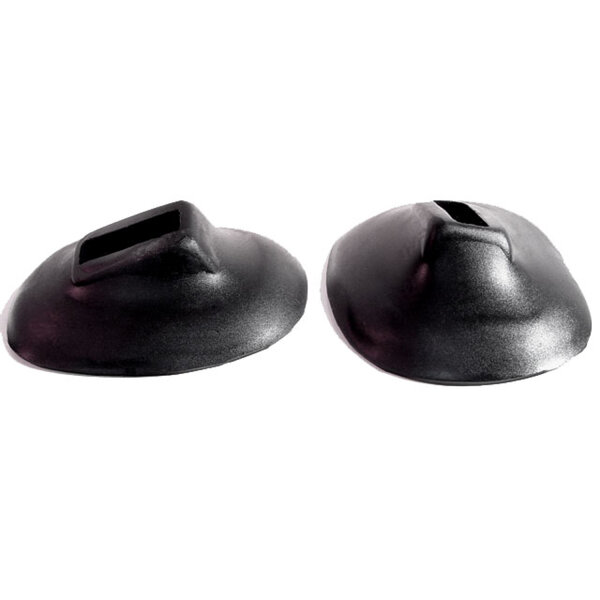 Front and Rear Bumper Arm Grommets.  2-3/4" wide X 3-3/8" long, with 1-3/16" long inner slot.  Pair