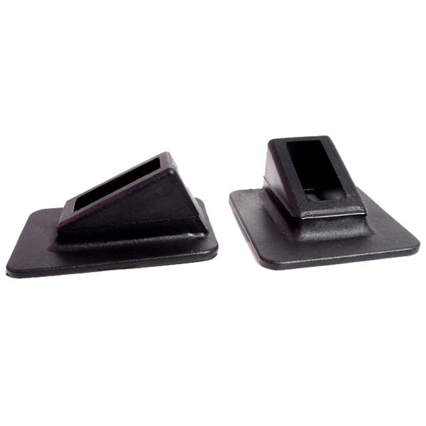 Front Bumper Arm Grommets.  2-3/4" wide X 3-1/2" long, with 1-5/8" long inner slot.  Pair