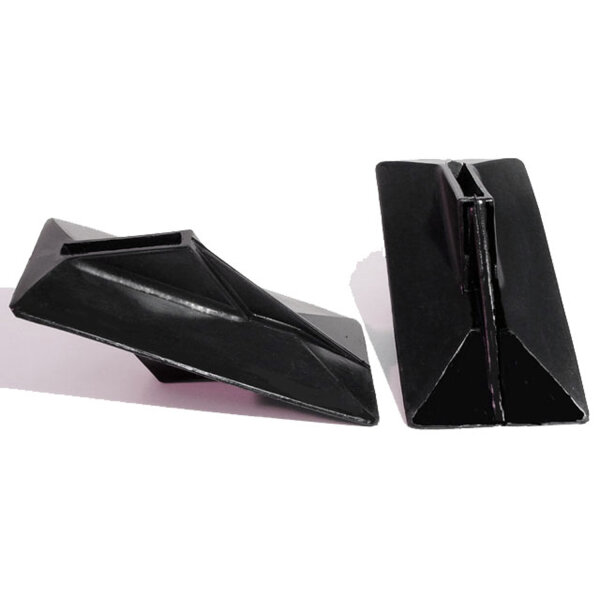 Front and Rear Bumper Arm Grommets.  2-3/4" wide X 5-3/8" long, with 1-3/4" long inner slot.  Pair