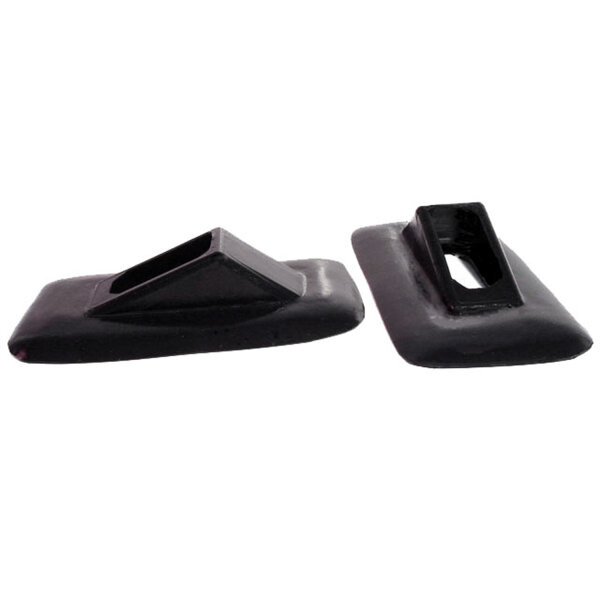 Rear Bumper Arm Grommets.  3" wide X 5-5/16" long, with 1-3/4" long inner slot.  Pair
