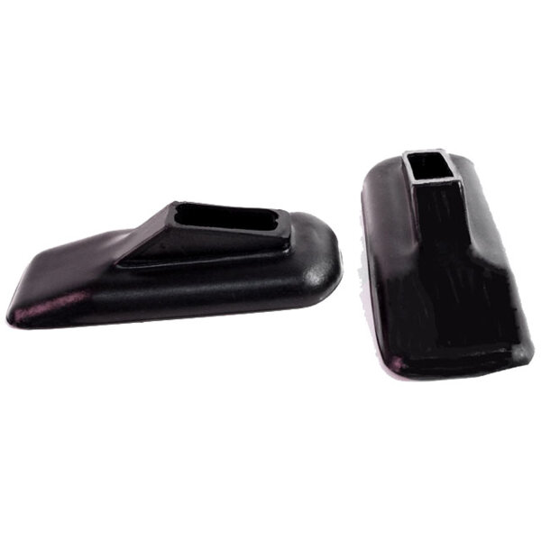Rear Bumper Arm Grommets.  Good reproduction.  2-3/8" wide X 5-1/2" long, with 1-5/8" long inner slot.  Pair