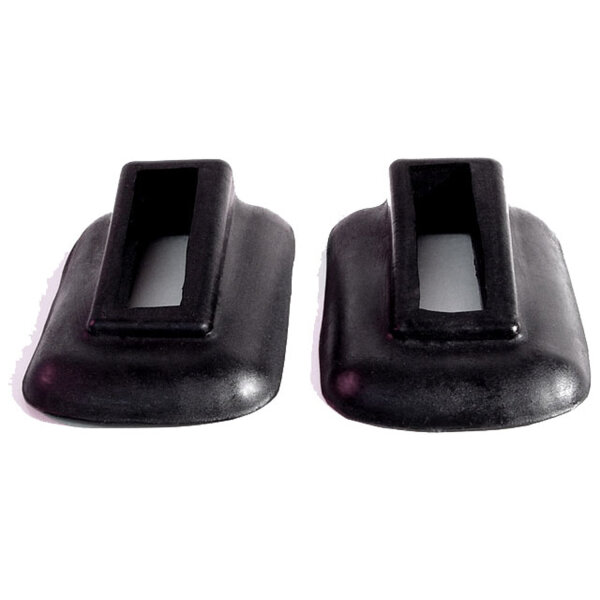Rear Bumper Arm Grommets.  Highest quality available.  2-3/8" wide X 3" long, with 1-3/4" long inner slot.  Pair