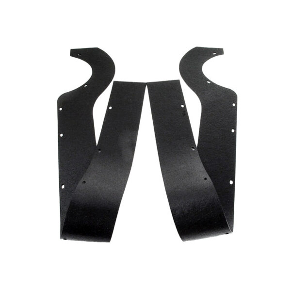 Rear Bumper Filler Panel.  Used between bumper and body.  Made of die-cut, fiber reinforced rubber.  37" long x 2-3/4" wide. Pair