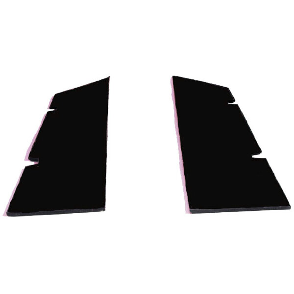 Bumper to Body Seal.  12" long X 2-1/8" wide.  Pair