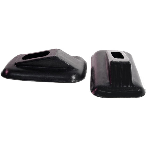 Rear Bumper Arm Grommets.  2-1/2" wide X 4-1/8" long, with 1-1/2" long inner slot.  Pair