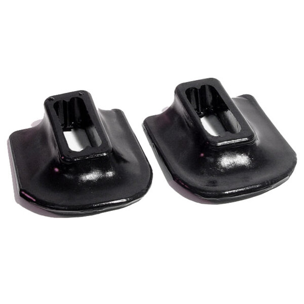 Front Bumper Arm Grommets.  Perfect reproduction.  2-5/8" wide X 3-1/8" long, with 1-3/4" long inner slot.  Pair