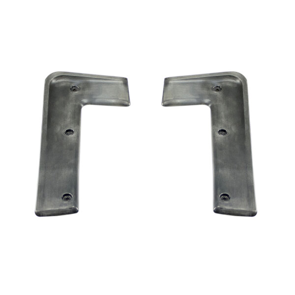 Rear bumper to side body seals. Fits 70-72 Chevrolet Monte Carlo 2-door hardtop. Features galvanized steel cores and tough EPDM rubber. Replaces OEM#s 3975425/6. Pair. R&L.