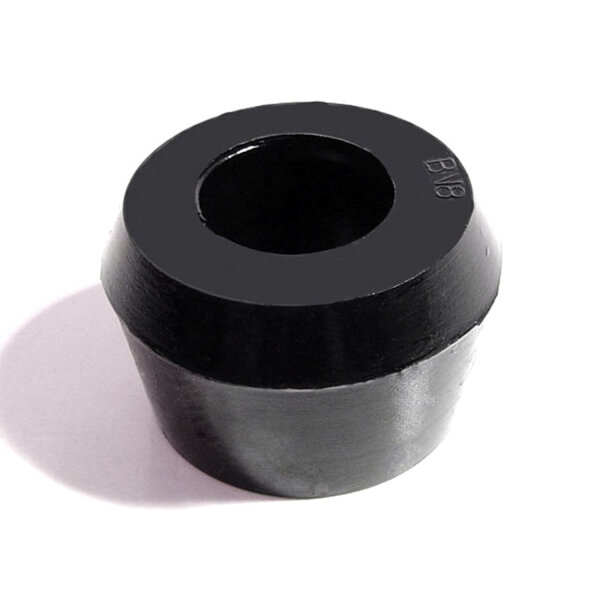 Shock Absorber Grommet.  1-1/4" bottom O.D., 1" high, with 3/4" I.D.  Each