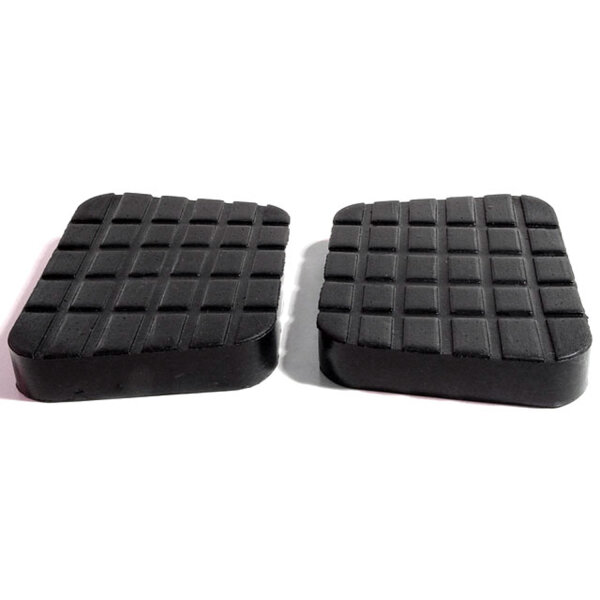 Clutch and Brake Pedal Pads.  Good Reproduction.  3-3/4" wide X 2-5/8" long.  Pair