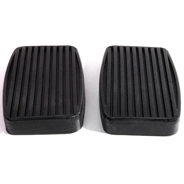 Clutch and Brake Pedal Pads.  High quality reproduction.  2-1/8" wide X 3" long.  Pair
