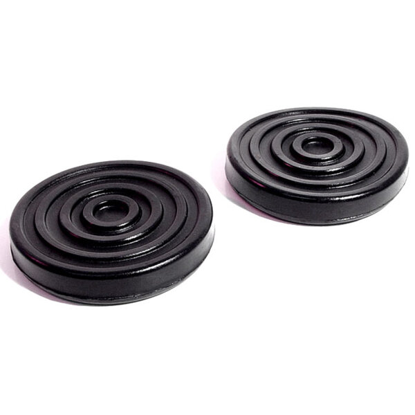 Clutch and Brake Pedal Pads.  2-5/8" Diameter.  Pair
