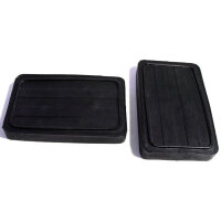 Clutch and Brake Pedal Pads, Black.  2-3/8" wide X...