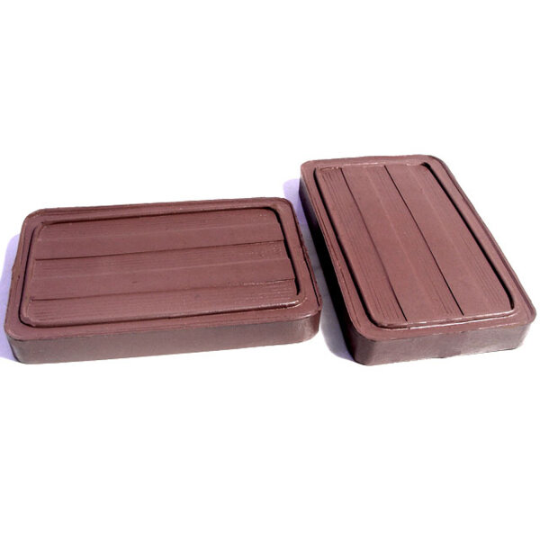 Clutch and Brake Pedal Pads, Brown.  2-3/8" wide X 3-7/8" long.  Pair