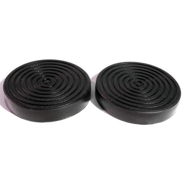 Clutch and Brake Pedal Pads.  3" Diameter.  Pair