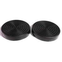 Clutch and Brake Pedal Pads.  3" Diameter.  Pair