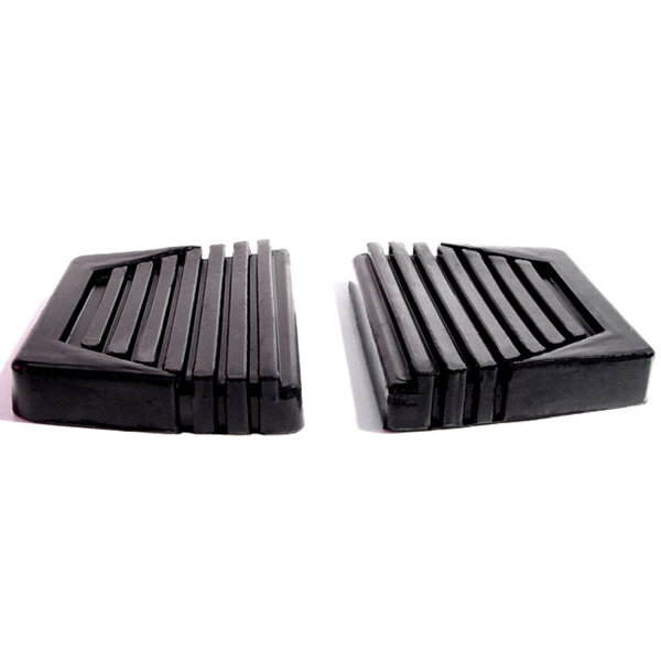 Clutch and Brake Pedal Pads.  Exact reproduction.  3-3/8" wide X 2-3/8" long.  Pair