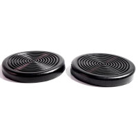 Clutch and Brake Pedal Pads.  3" Diameter.  Pair