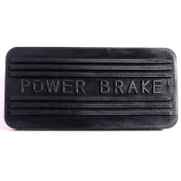 Power Brake Pedal Pad, Black.  Lettered "Power...
