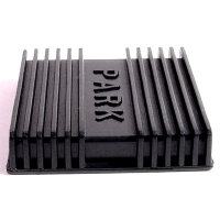 Park Brake Pedal Pad, Black.  Ribbed, authentic...