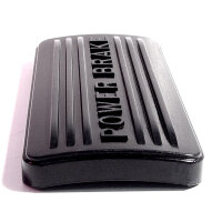 Power Brake Pedal Pad, Black.  Lettered "POWER...