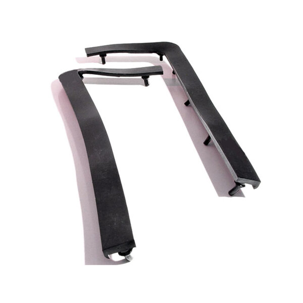 Hood To Radiator Ledge Seal.  Anti-squeak.  Each side 10-5/8" long.  Pair R&L