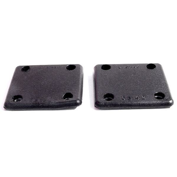 Door Side Bumper.  Each bumper has four screws and steel core like original.  1-5/8" high X 1-13/16" X 5/32" thick.  Pair