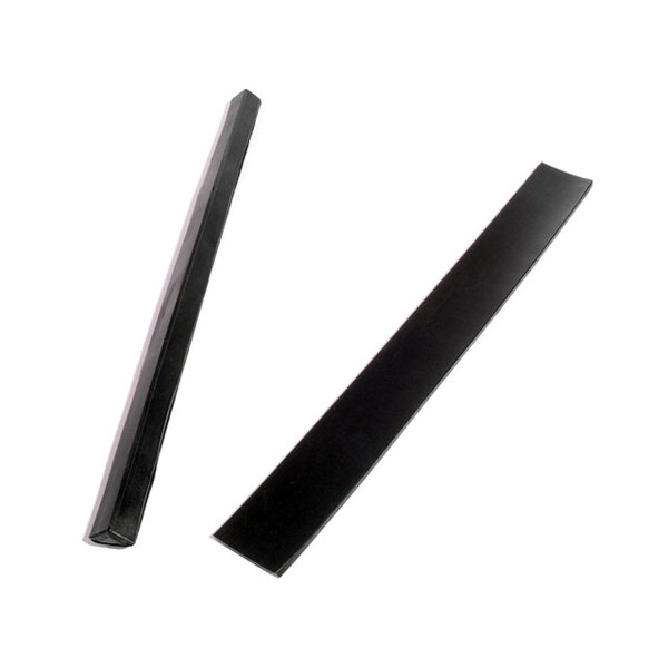 Windshield Center Post Gasket Outer Garnish Molding Retainer.  Made with threaded steel core like original, 13-1/2" long.  Includes 13" flat rubber strip.  Set