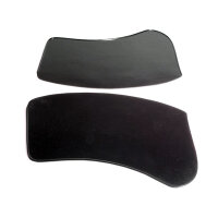 Gravel Shields.  Flat without metal backing plates....