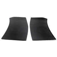 Gravel Shields.  Molded flat without metal backing...
