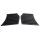 Gravel Shields.  Molded flat without metal backing plates.  Apply with contact cement.  12-1/2" long X 10-1/8" wide at top and 8-1/4" wide at bottom.  Pair