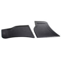 Gravel Shields.  Molded flat without metal backing...