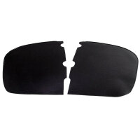 Gravel Shields.  Molded flat without metal backing...