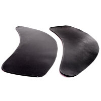 Gravel Shields.  Molded flat without metal backing...