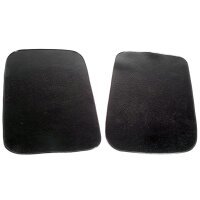 Gravel Shields.  Molded flat without metal backing...