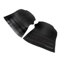 Gravel Shields.  Molded flat without metal backing...