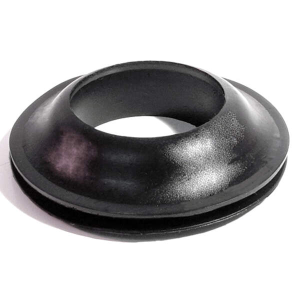 Gas filler grommet. Fits all models 36 Buick. Fits 37 Buick Series 80/90. 2-1/8 in. ID; 4 in. OD. Dense black rubber. Each.