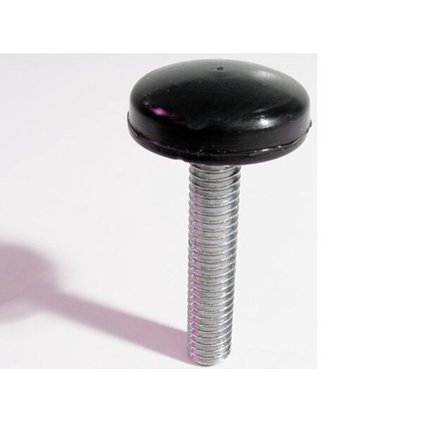 Hood Adjustment Bolt and Bumper.  1" diameter rubber head.  5/16" thick X 18 threads/inch X 1-3/4" long bolt.  Each