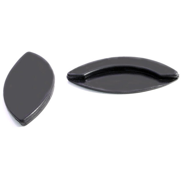 Hood Corners.  1-3/4" to 2" corner radius.  Pad is 3-3/8" long.  Pair