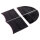 Hood Corner Covers.  Flat rubber with original design.  Used to recover old metal.  Tall pad is 3-1/4" long X 2-1/4" wide.  Other is 2-1/2" wide.  Set