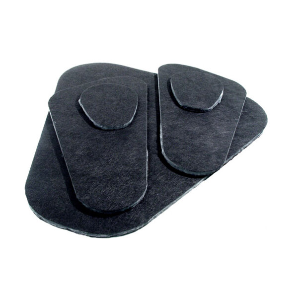 Hood Insulation.  Made of high-quality black fiberglass.  6-Piece Set