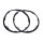 Headlight Ring Seal.  8-5/8" O.D., 7-7/8" I.D.  Pair