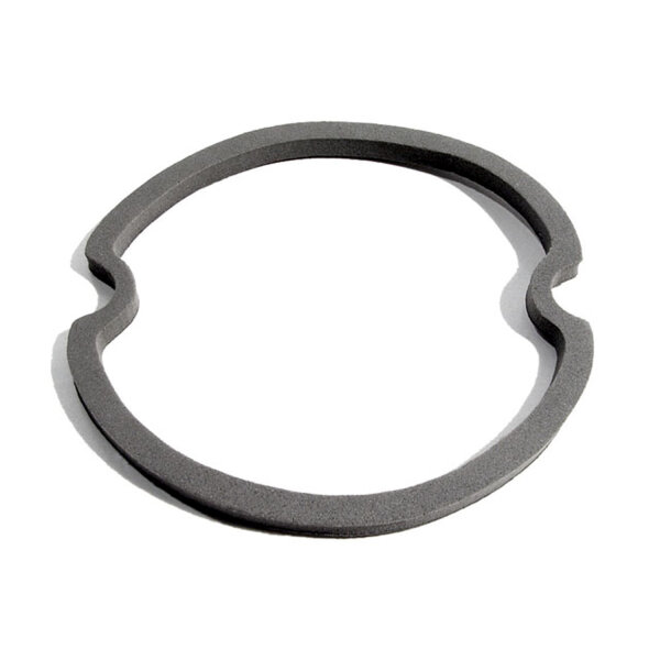 Back-up Light Lens Gasket.  Made of gray sponge.  3" O.D., 2-3/4" I.D.  Each