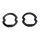 Tail-light Lens Gaskets.  Made of black sponge.  Pair