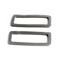 Back-up Light Lens Gaskets.  Made of gray sponge.  Pair