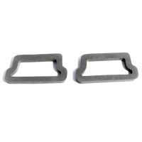 Back-up Light Lens Gaskets.  Made of gray sponge.  Pair