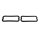 Front Park Light Lens Seals.  5-3/8" x 2-1/4".  Pair