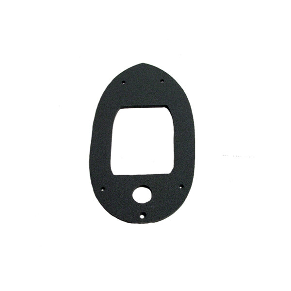 Tail-light Lens Gasket.  Made of gray sponge. 2-3/4" X 3-7/8" O.D., 1-5/8" X 2-1/8" I.d.  Each
