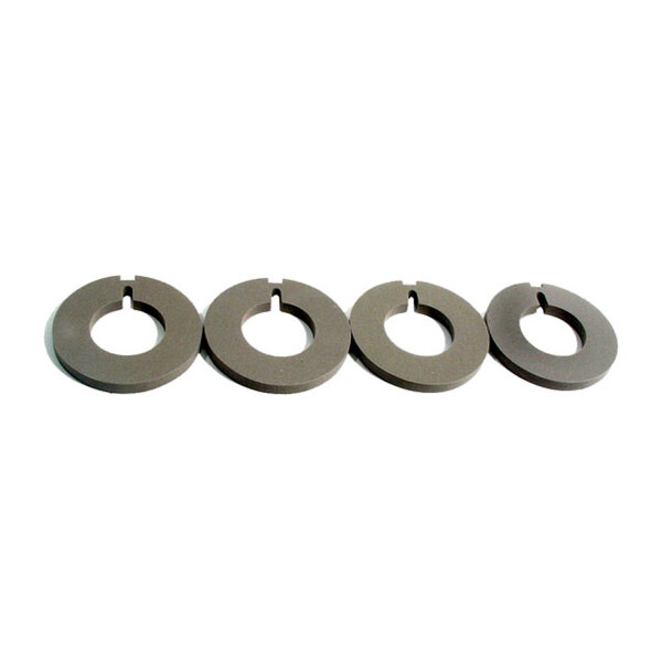 Tail-light Lens Gaskets.  Made of gray sponge.  2-1/2" O.D., 1-1/4" I.D.  Also see LG 9451.  4-Piece Set